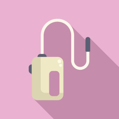 Pembe arka planda uzun gölgeli acı verici bir ceza vermek için elektrikli şok cihazı.