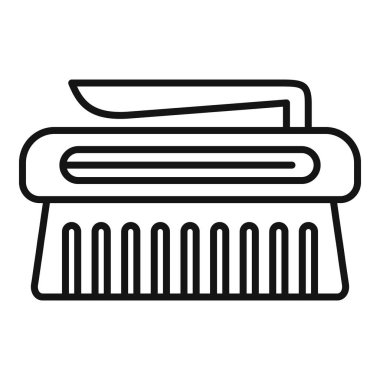 Toprak ve çizgi simgesini ovalamak ve kaldırmak için kulplu temizlik fırçası