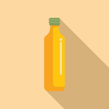 Ekstra saf zeytinyağı içeren sarı şişe. Salata sosu ve yemek pişirmek için ideal.