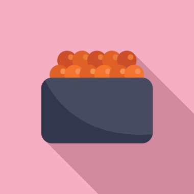 Somon yumurtası ve Gunkan maki suşisi lezzetli bir şekilde servis edilmeye hazır.