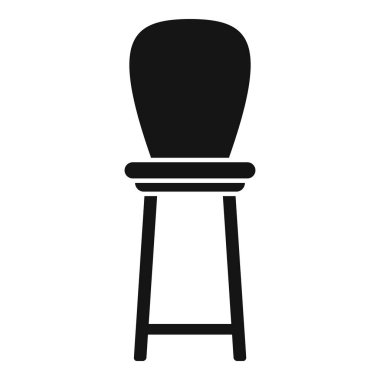 Yuvarlak koltuklu basit uzun bar taburesi, bar ve restoranlar için basit mobilyalar.