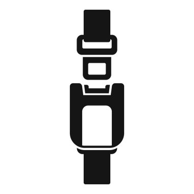 Emniyet kemerinin basit bir simgesi bağlandı, yol güvenliğini ve sorumluluk sahibi sürüş alışkanlıklarını destekliyor