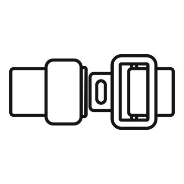 Emniyet kemerinin emniyet kemerini bağlamanın önemini vurgulayan çizgiler.