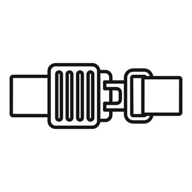 Emniyet kemerini bağlayan bir tokanın çizilmesi, korumanın önemini vurguluyor