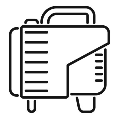 Metal üretim ve onarım için kullanılan kaynak makinesinin basit çizimi