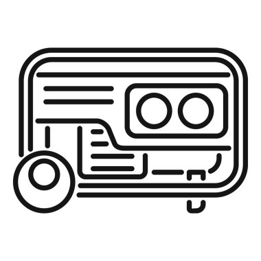 Taşınabilir gaz jeneratörünün elektrik kesintisi sırasında bir eve güç sağladığı ve sürekli elektrik kaynağı sağladığı gösteriliyor.