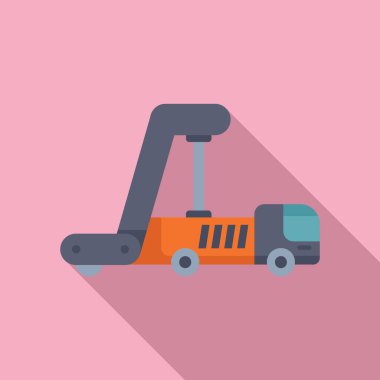 Havaalanı merdiven kamyonu yolcuların inmesine yardım etmek için bekliyor.