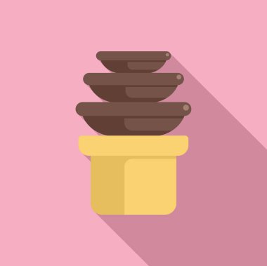 Çikolata çeşmesi meyve ve diğer ikramlar için hazır bir tezgahta akıyor.