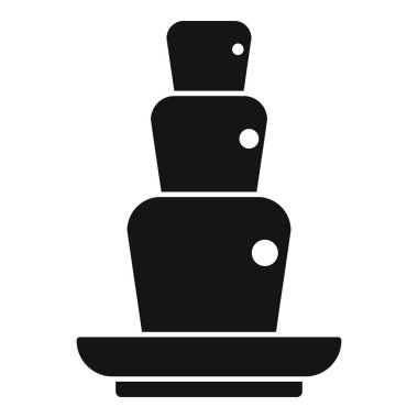 Çikolata şelalesinden dökülen lezzetli eritilmiş çikolata, özel durumlar için mükemmel.