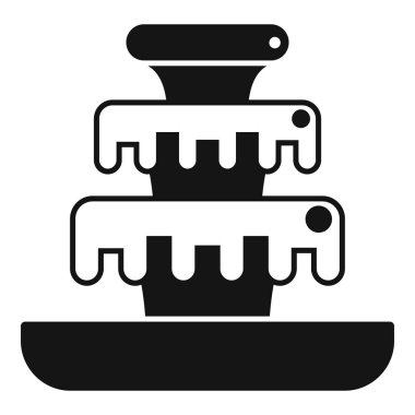 Havzaya dökülen üç katlı bir çeşmenin simgesi.