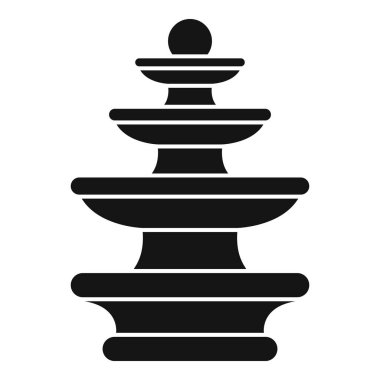 Açık su çeşmesinin birden fazla katmanlı simgesi.