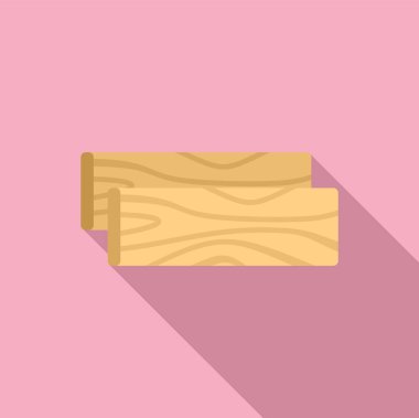 İki ahşap tahta düz dizayn edilmiş ahşap desenli uzun gölge şeklinde paralel yatıyor.