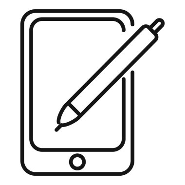 Tablet üzerinde kullanılan bir stil kalemi çizimi, dijital sanat ve grafik tasarımı temsil eder