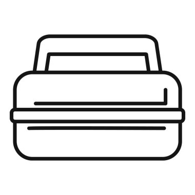 Beslenme çantasının basit ve minimalist tasarımı, paketlenmiş yemekleri temsil etmek için ideal.