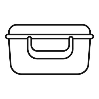 Beslenme çantasının basit bir simgesi, yemek veya yemek hazırlama projeleri için mükemmel