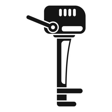 Basit bir tekne motoru simgesi. Tekne motorlarını ve deniz ulaşımını temsil etmek için mükemmel.