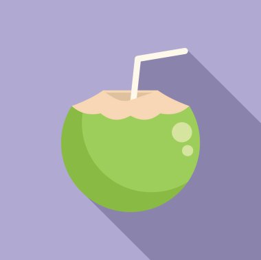 Yeşil hindistan cevizi kokteylini pipetle canlandırmak, yazın özünü yakalamak, tropikal kaçamaklar ve lezzetli içecekler.