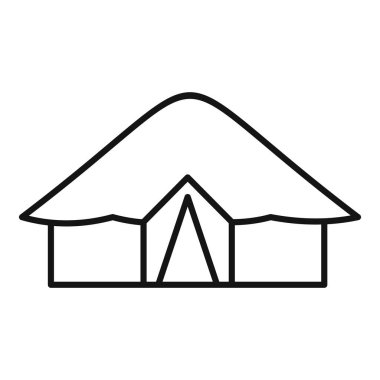 Kamp çadırının basit bir sanat simgesi. Doğayla olan bağlantıyı simgeliyor.