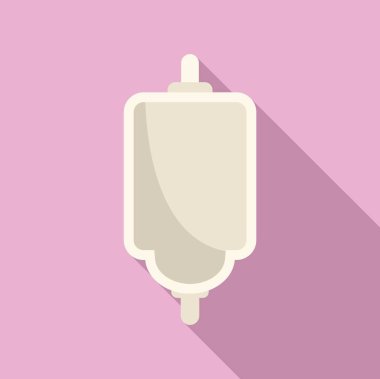 Pembe duvarda asılı beyaz plastik pisuar bir gölge bırakıyor.