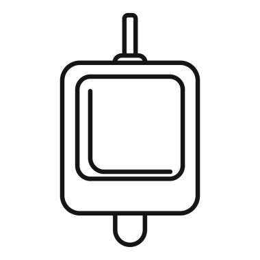 Umumi tuvaletin basit çizimi, tuvaletleri ve hijyeni temsil ediyor.