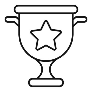 Kupa ödülünün sanat simgesi birincilik başarısını kutluyor.