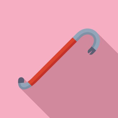 Levye aracı pembe bir arka planda düz yatıyor ve uzun bir gölge bırakıyor