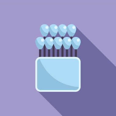 Pamuk tomurcukları, kulakları temizlemek, kozmetik ürünleri uygulamak ya da sanat ve zanaat yapmak için bir kutuda duruyor.