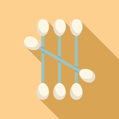 Üstüste uzanmış altı pamuk tomurcuğu açık kahverengi arka planda uzun gölgeler oluşturuyor.