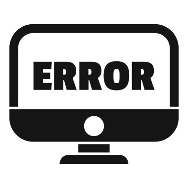 Bilgisayar monitörü bir hata iletisi göstererek, bir sorunu veya arızayı gösterir