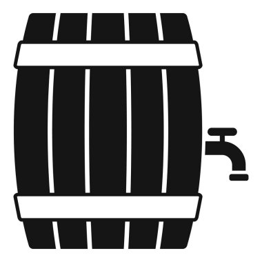 Basit, klasik tahta fıçı alkollü içecekler depolamak ve servis etmek için idealdir.