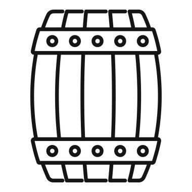 Klasik ahşap fıçının basit bir sanat simgesi. Geleneksel demleme ve alkollü içeceklerin depolanması için ideal.