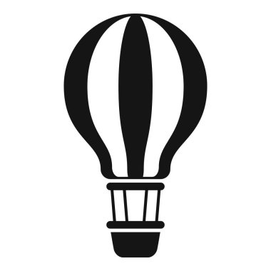 Gökyüzünde yüzen sıcak hava balonunun simgesi.