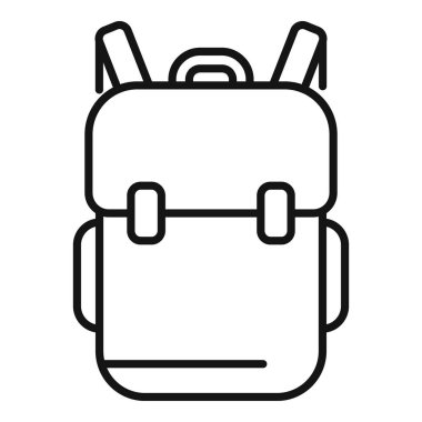 Okul sırt çantasını temsil eden basit bir simge. Web siteleri veya okul malzemeleriyle ilgili uygulamalar için mükemmel.