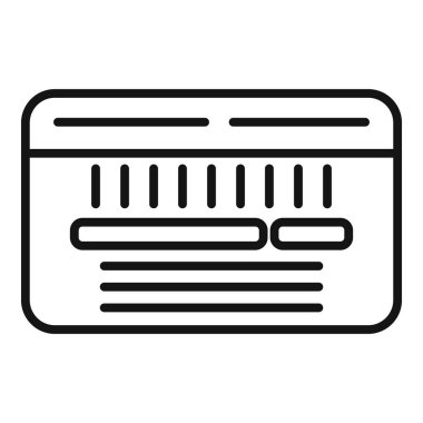 Çevrimiçi bankacılık ve ödemeler kavramını gösteren basit bir kredi kartı simgesi