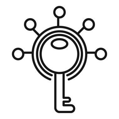 Fırsat ve başarıya erişimi temsil eden başarı simgesinin anahtarı