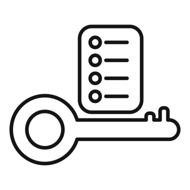 Yapılacaklar listesine eklenmiş bu anahtar simgesi, iş başarısı için gereken adımları ve stratejileri temsil eder