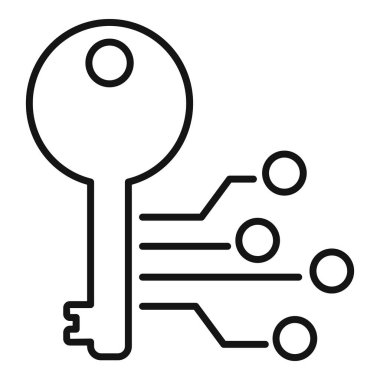 Veri ve bilgi teknolojisine erişimi temsil eden bir devre kartının kilidini açmak