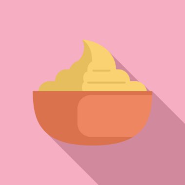 Bir kâse dolusu lezzetli kremalı humus, uzun gölgeli.