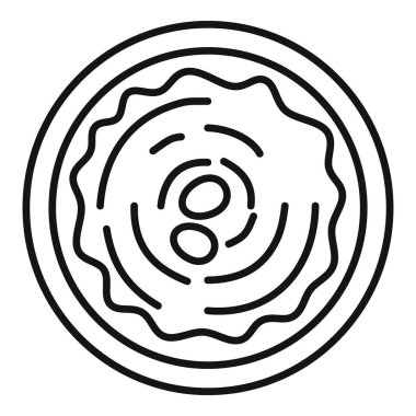 Antep fıstıklı geleneksel Türk tatlısının çizimi hazır.