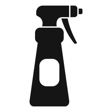 Basit bir sprey şişesi ikonu, genellikle temizlik ürünleri ve bahçe işleri için kullanılır.