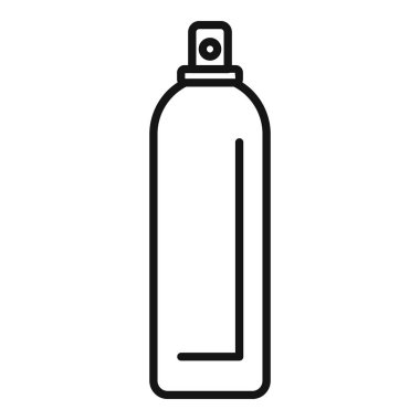 Temizlik ve hijyen için temizlik ürünlerini gösteren basit bir sprey şişesi simgesi