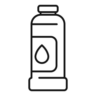 Su şişesini temsil eden basit bir çizgi simgesi, hidrasyonun önemini destekliyor.