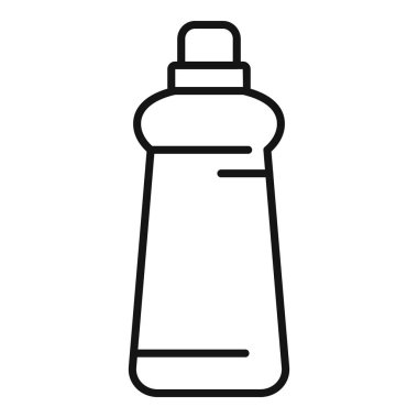 Basit bir temizlik deterjanı ikonu çamaşır deterjanı.