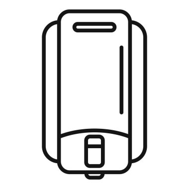 Su ısıtıcısı simgesini gösteren kazan kurulumu, özet biçimi