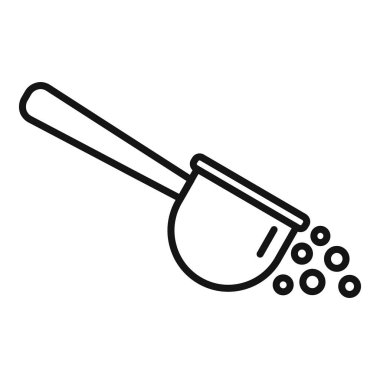 Kahve tozu kahveyi dolduruyor, kafe ve kahvaltı görselleri için mükemmel.