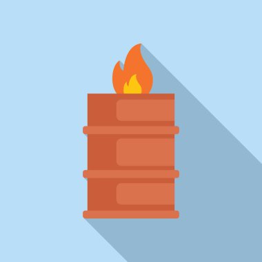 Metal yağ fıçısı yanıyor, ısı ve duman yayıyor, potansiyel yangın tehlikesini temsil ediyor.