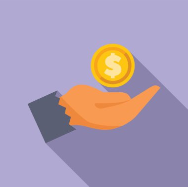 Dolar işareti, para veya yatırım yapma konsepti olan bir altın sikke.