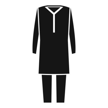 Güney Asya modasını temsil eden geleneksel Hint kıyafetleri kurta pijama ikonu