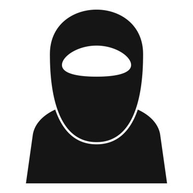 Saçını geleneksel bir tesettürle örten Müslüman bir kadının silüeti.