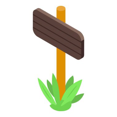 Tahta tabelalar yeşil çimlerle kaplı.